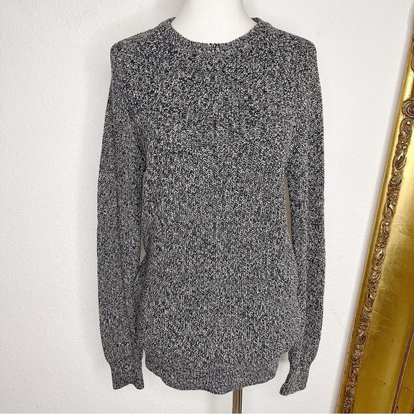 J. Crew Marled Cotton Raglan Sleeve Crew Neck Tunic Sweater Size XS - Picture 1 of 8